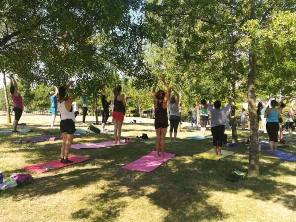 día internacional de yoga saludos al sol